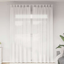 Gordijnen voile met roedezakken 2 st wit