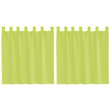 Gordijnen Voile Met Lipje Top 2 St 1 140 x 140 cm Appelgroen