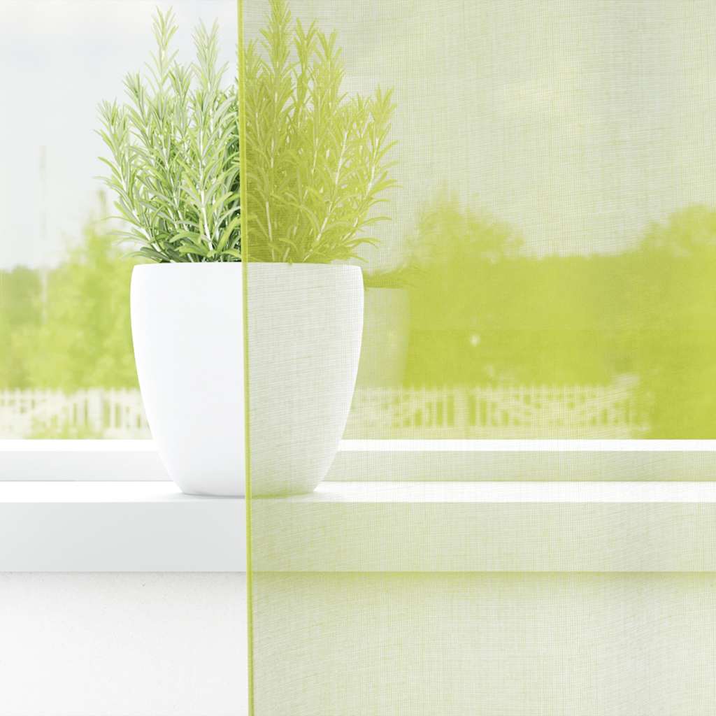 Gordijnen voile met lipje Top 2 st Appelgroen