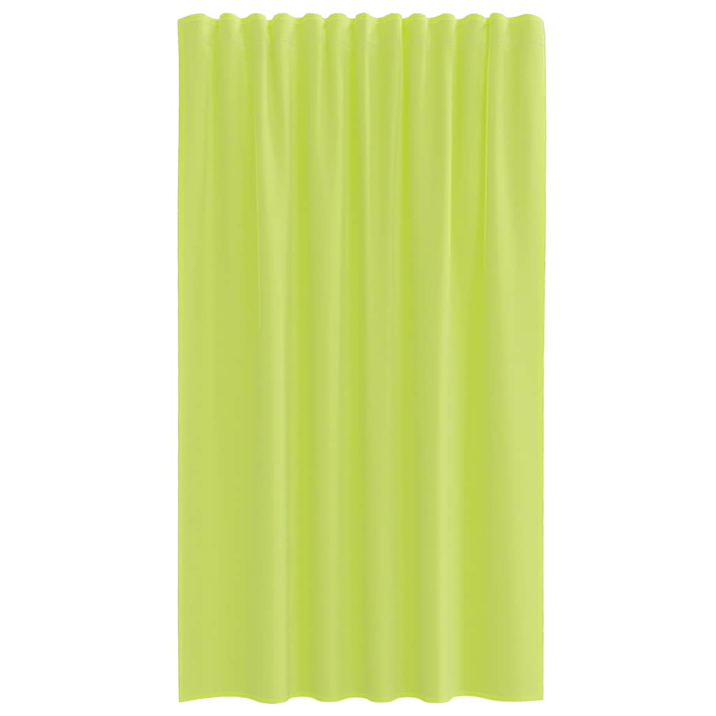 Gordijnen voile met lipje Top 2 st Appelgroen