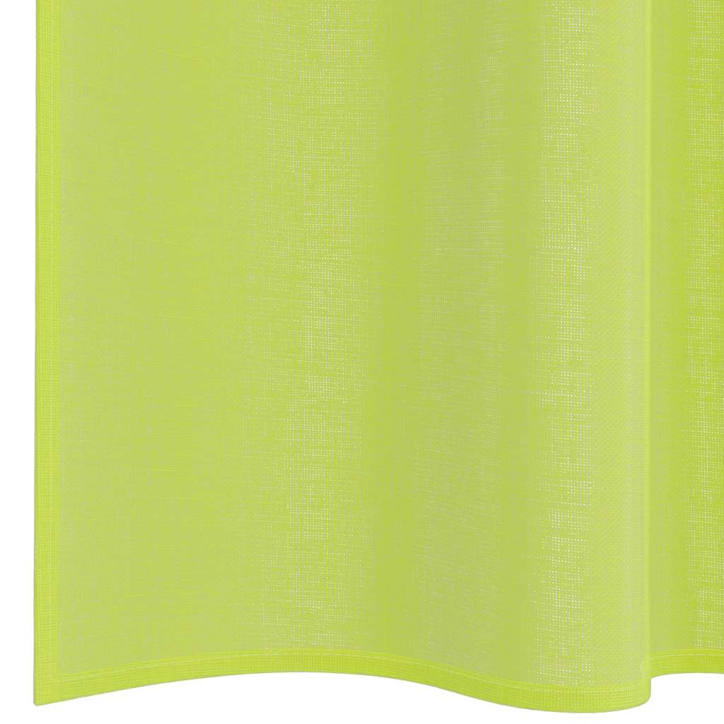 Gordijnen voile met lipje Top 2 st Appelgroen