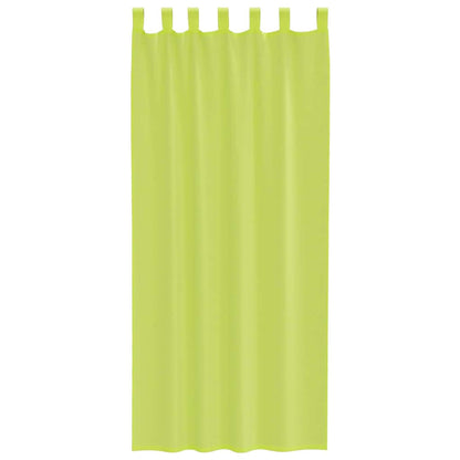 Gordijnen voile met lipje Top 2 st Appelgroen