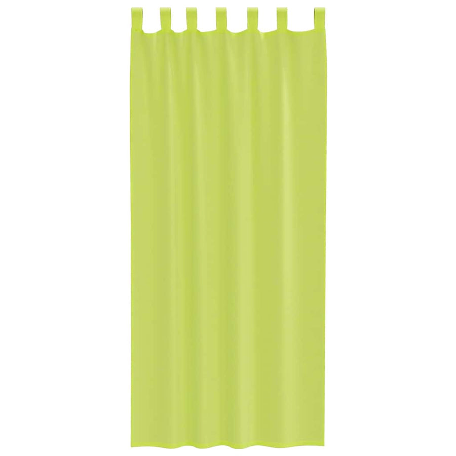 Gordijnen voile met lipje Top 2 st Appelgroen