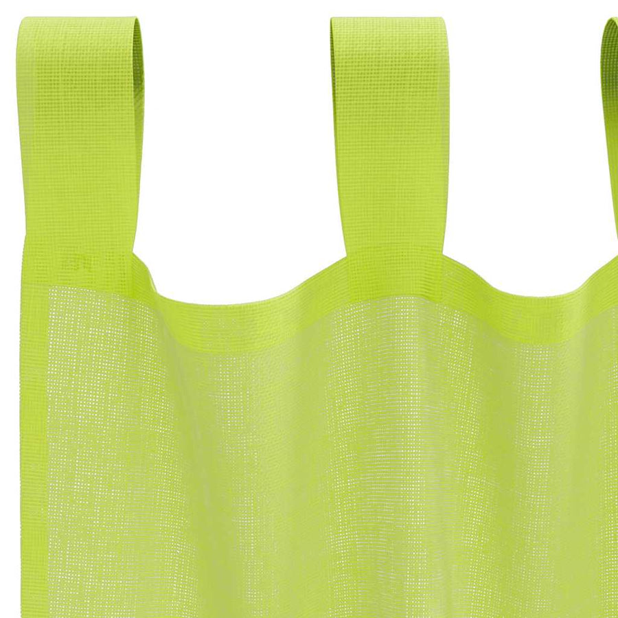 Gordijnen voile met lipje Top 2 st Appelgroen