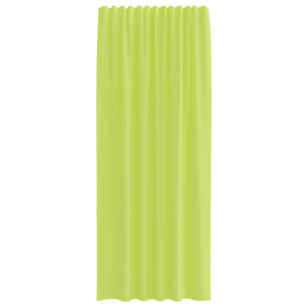 Gordijnen voile met lipje Top 2 st Appelgroen