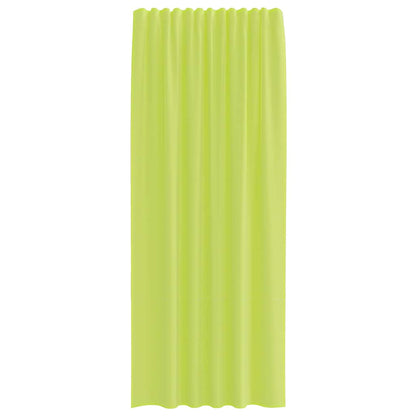 Gordijnen voile met lipje Top 2 st Appelgroen