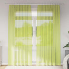 Curtains voile with loop top 2 pcs Apple green