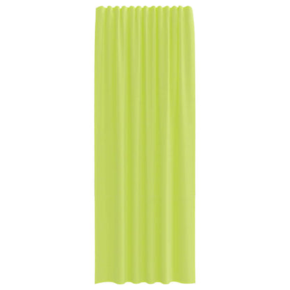 Gordijnen voile met lipje Top 2 st Appelgroen