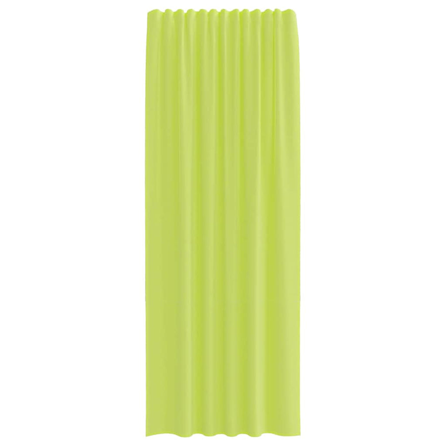Gordijnen voile met lipje Top 2 st Appelgroen