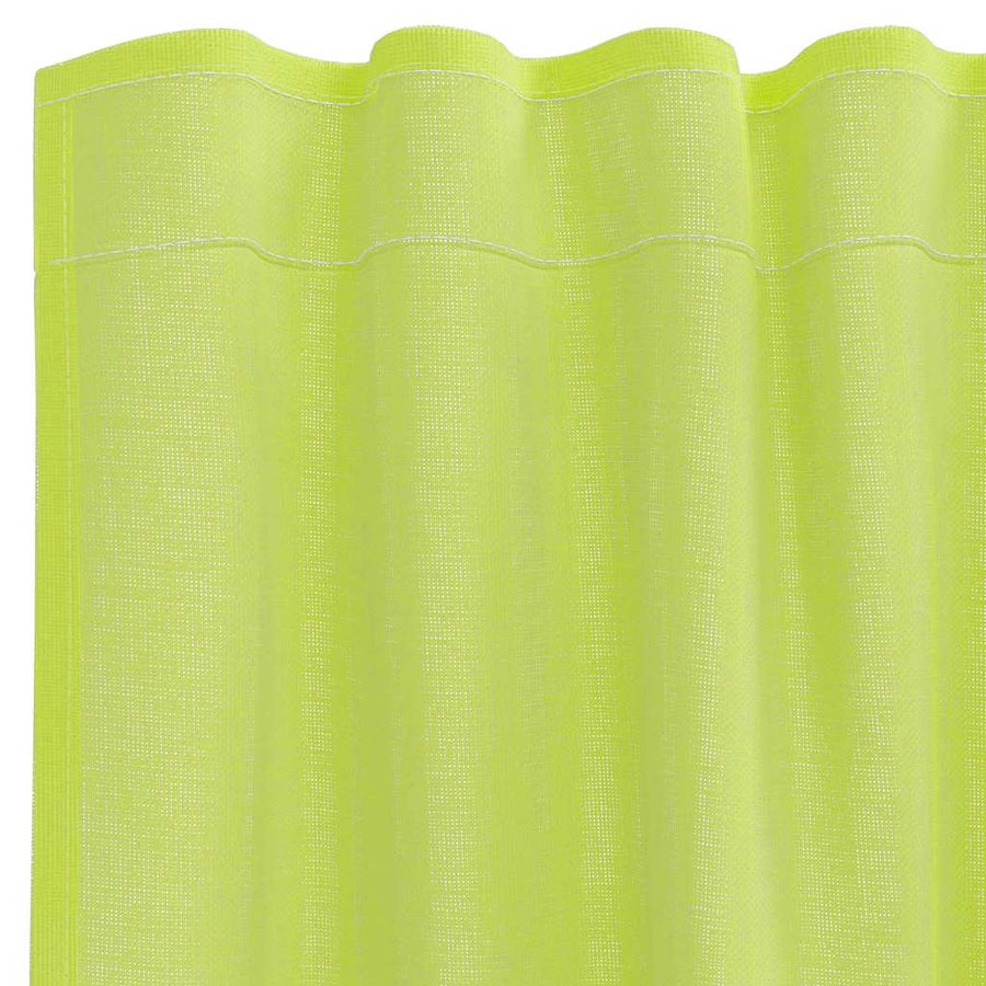 Gordijnen voile met lipje Top 2 st Appelgroen