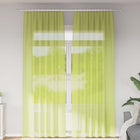 Curtains voile with loop top 2 pcs Apple green