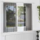 Curtain voiles with tab top 2 pcs black