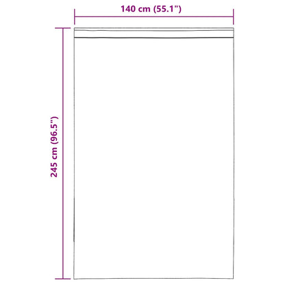 Gordijnen voile met tab top 2 st zwart