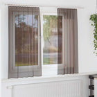 Voile Tab Top Curtains 2 pcs Brown