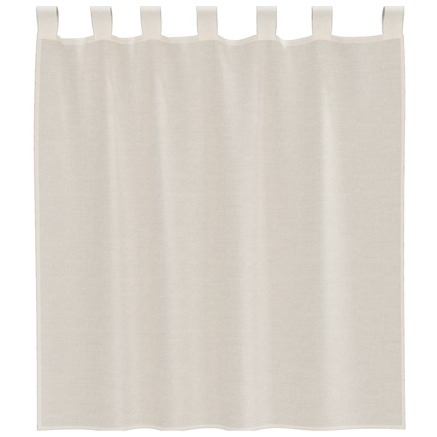Gordijnen Voile Met Tab Top 2 St Kleurig 1 140 x 140 cm Crème