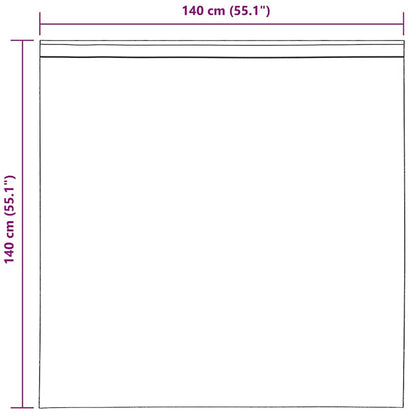 Gordijnen Voile Met Tab Top 2 St Kleurig 1 140 x 140 cm Crème