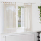 Voile Tab Top Curtains 2 pcs Cream