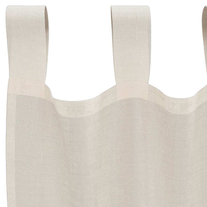 Gordijnen voile met Tab Top 2 st crèmekleurig