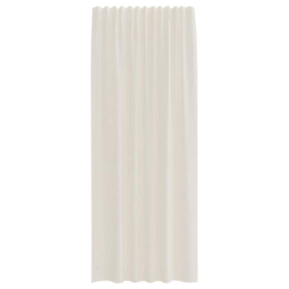 Gordijnen voile met Tab Top 2 st crèmekleurig