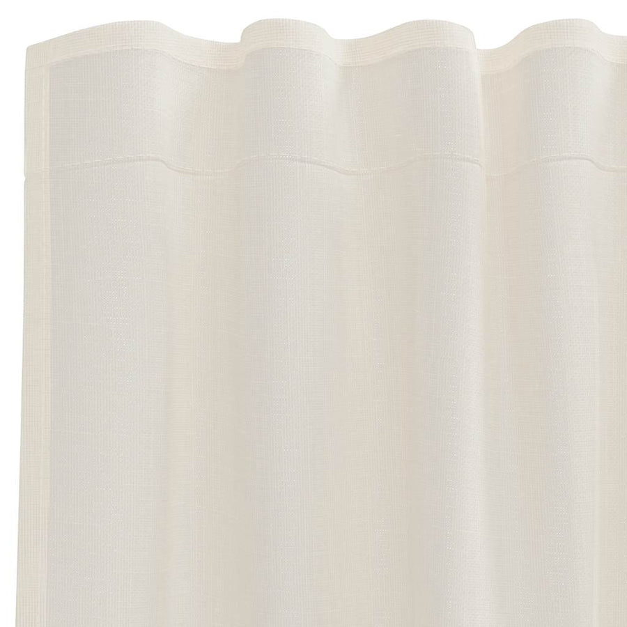 Gordijnen voile met Tab Top 2 st crèmekleurig