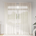 Voile Tab Top Curtains 2 pcs Cream