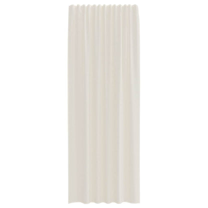 Gordijnen voile met Tab Top 2 st crèmekleurig