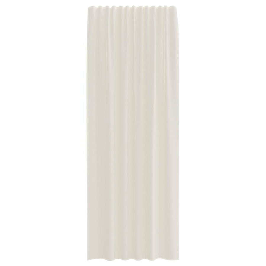Gordijnen voile met Tab Top 2 st crèmekleurig