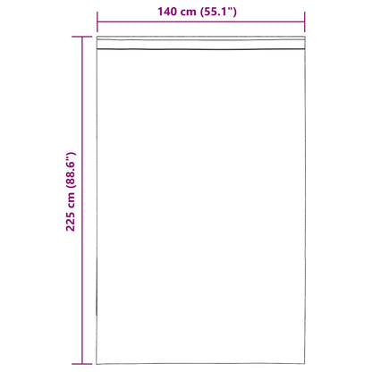 Gordijnen voile met lussen 2 st 140x225 cm donkergrijs