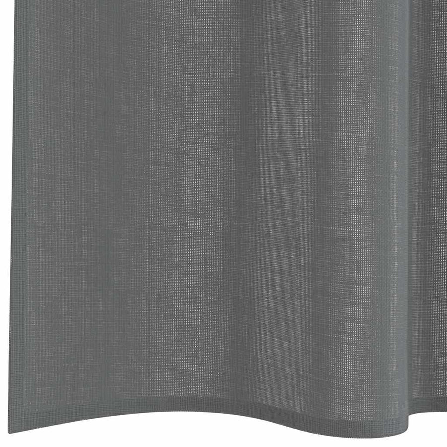 Gordijnen voile met lussen 2 st 140x245 cm donkergrijs