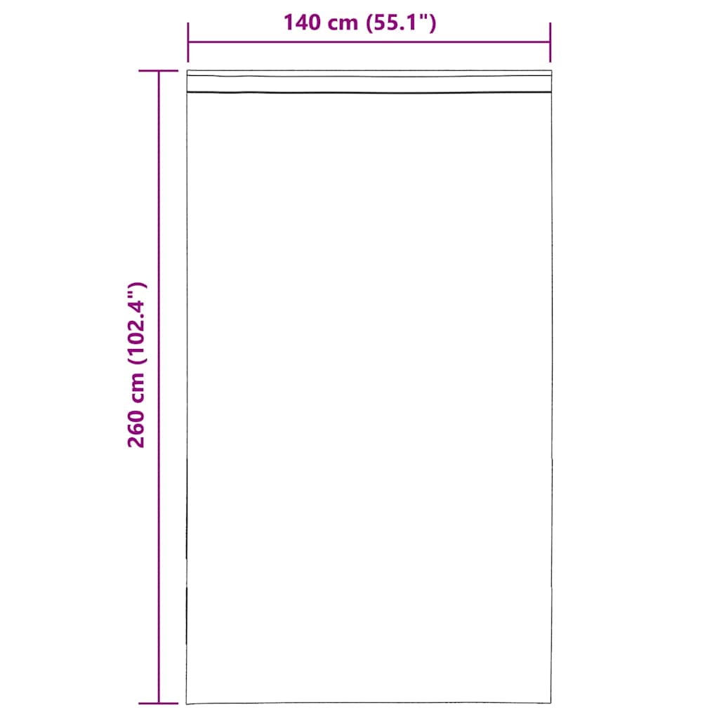 Gordijnen voile met lussen 2 st 140x260 cm donkergrijs