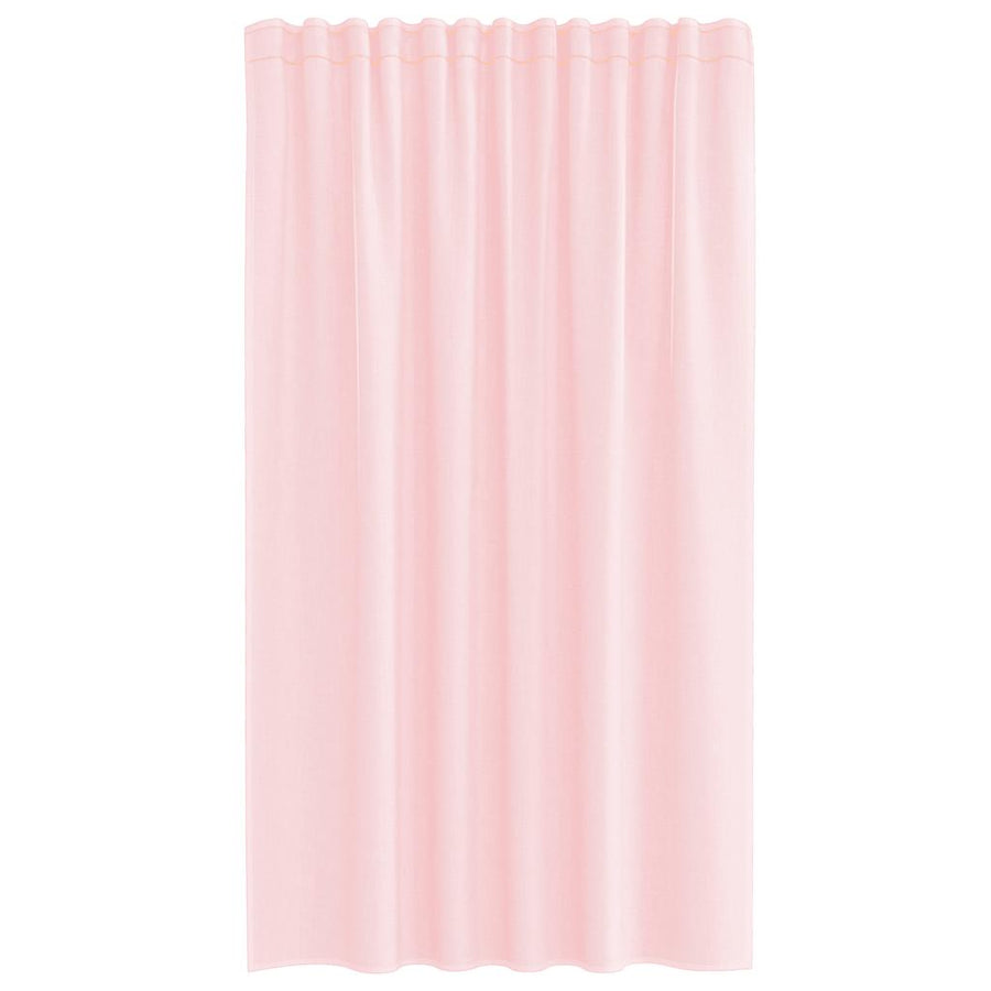 Gordijnen voile met lussen 2 st 140x140 cm lichtroze