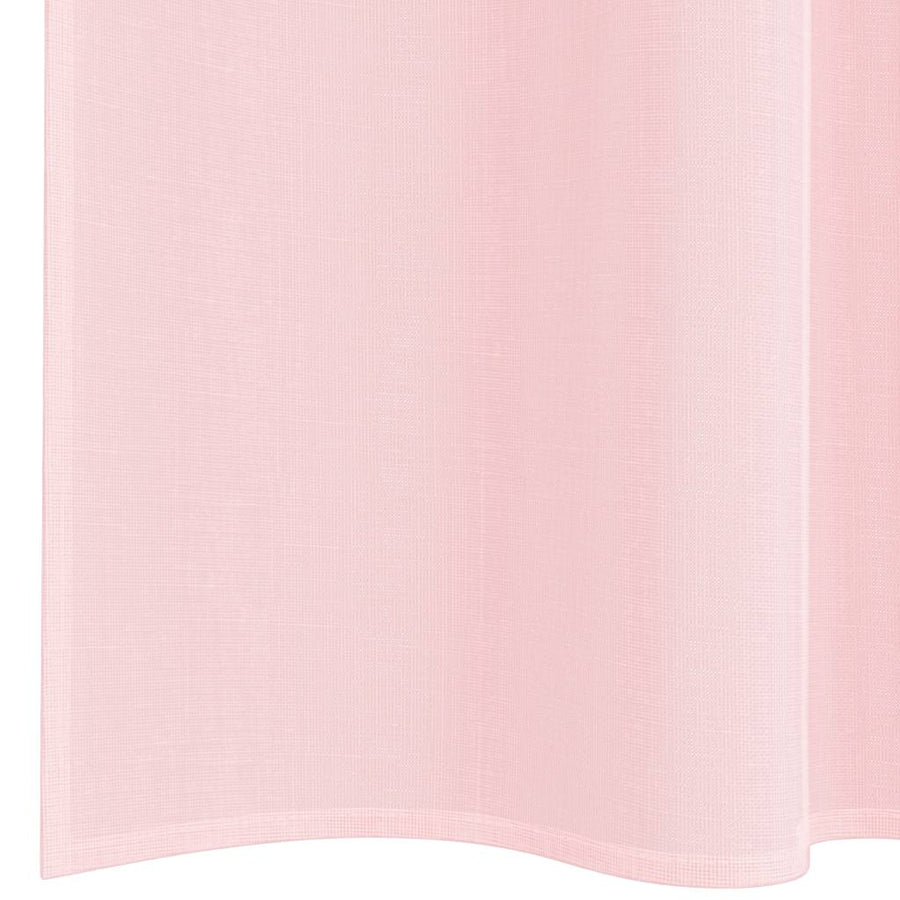 Gordijnen voile met lussen 2 st 140x140 cm lichtroze