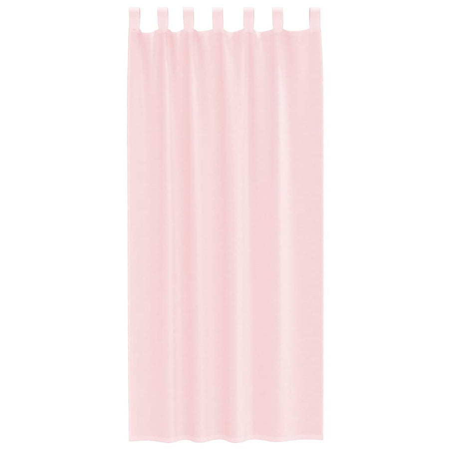 Gordijnen voile met lussen 2 st 140x225 cm lichtroze