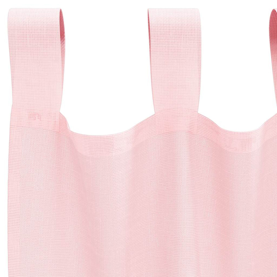 Gordijnen voile met lussen 2 st 140x225 cm lichtroze