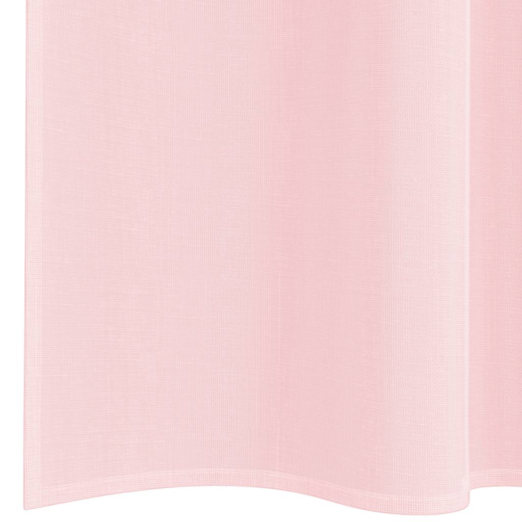 Gordijnen voile met lussen 2 st 140x245 cm lichtroze