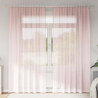 Voile curtains with loops 2 pcs 140x245 cm light pink