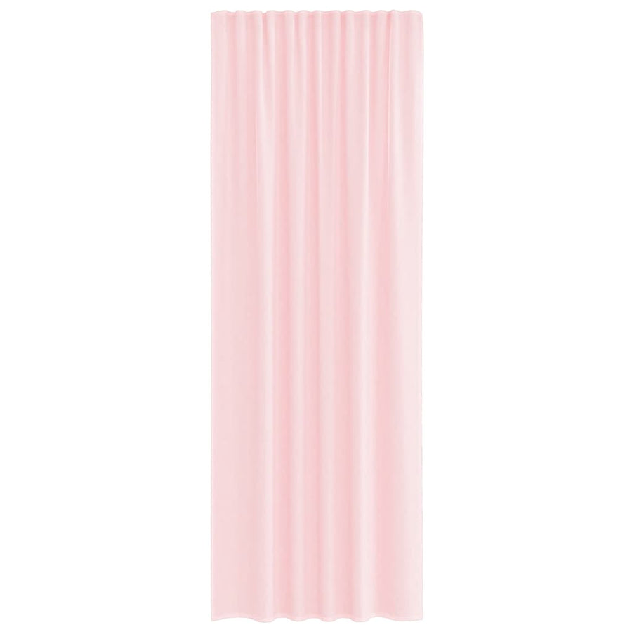 Gordijnen voile met lussen 2 st 140x260 cm lichtroze