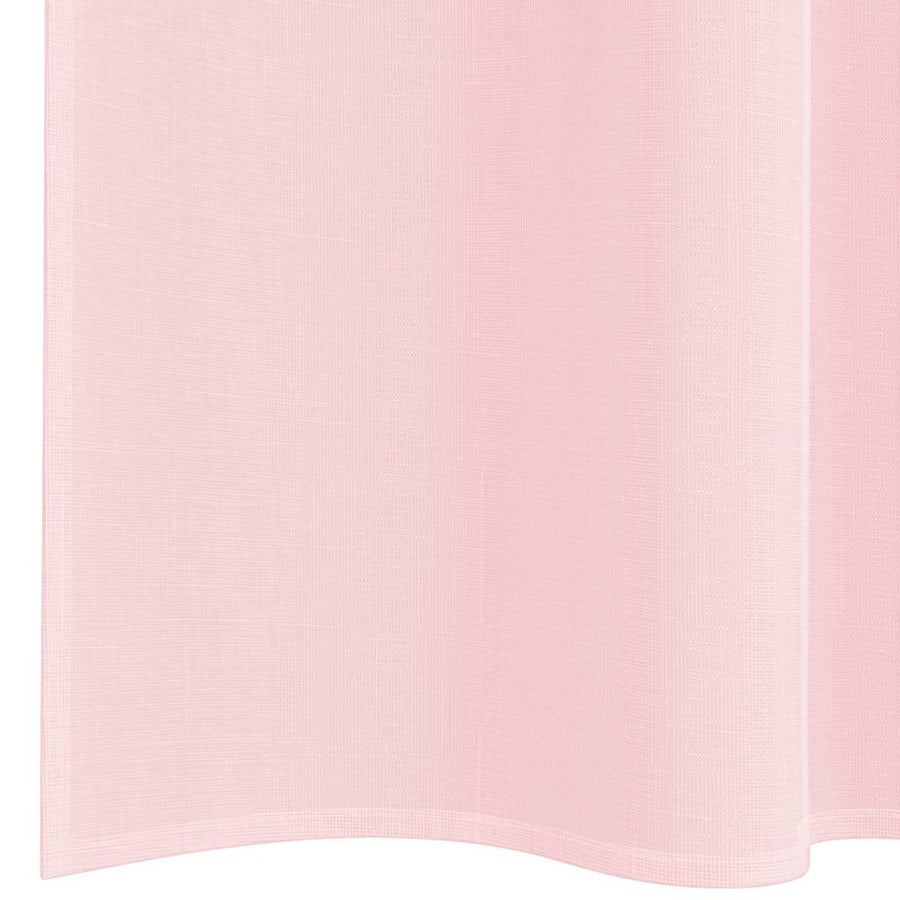 Gordijnen voile met lussen 2 st 140x260 cm lichtroze