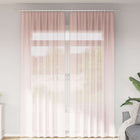 Voile curtains with loops 2 pcs 140x260 cm light pink