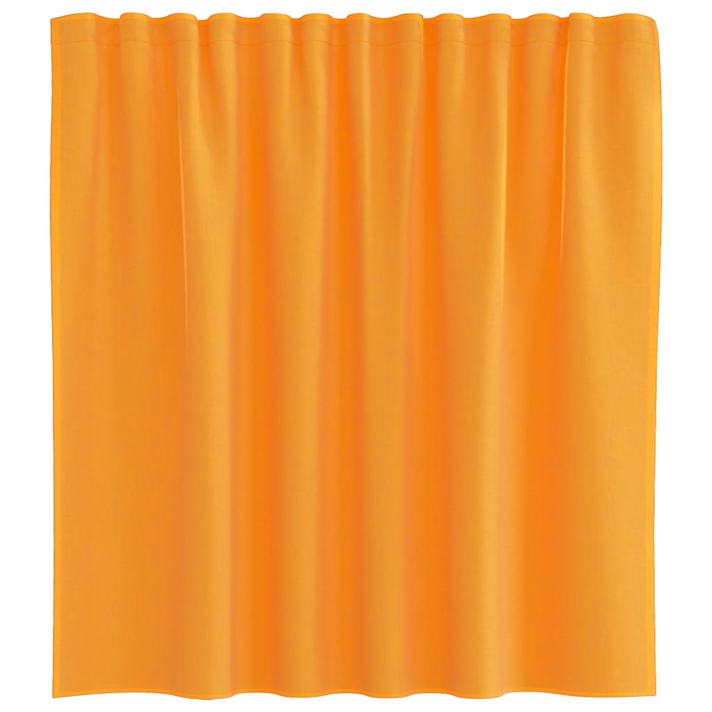 Gordijnen voile met lussen 2 st 140x140 cm oranje