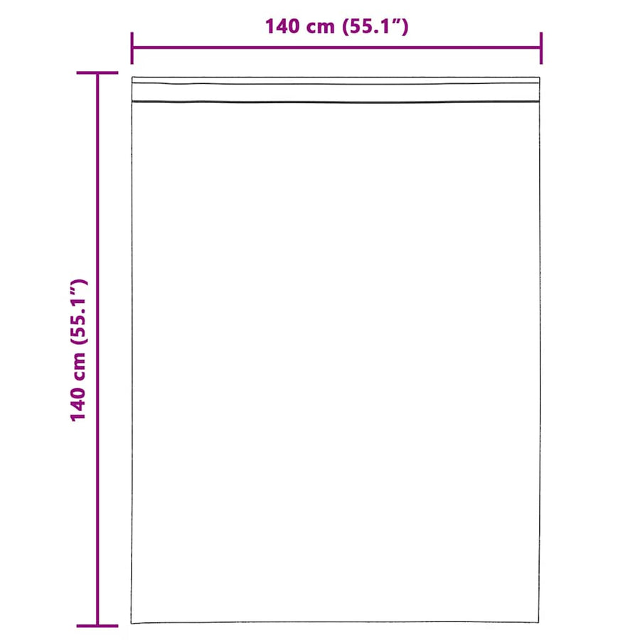 Gordijnen voile met lussen 2 st 140x140 cm oranje