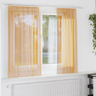 Voile curtains with loops 2 pcs 140x140 cm orange