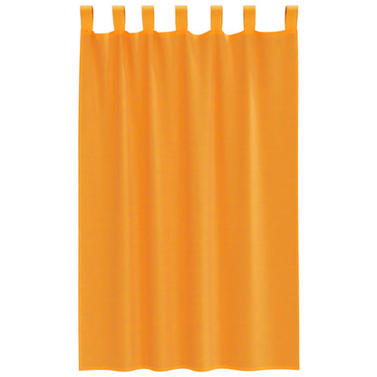Gordijnen voile met lussen 2 st 140x175 cm oranje