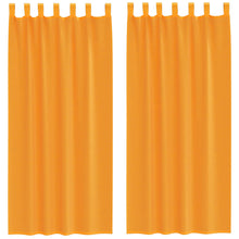 Gordijnen Met Lus 2 St 1 140 x 225 cm Oranje