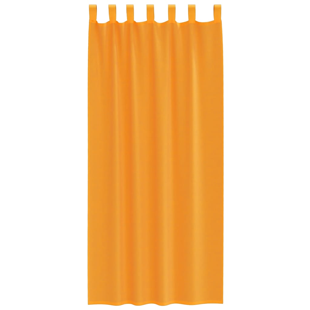 Gordijnen Met Lus 2 St 1 140 x 225 cm Oranje