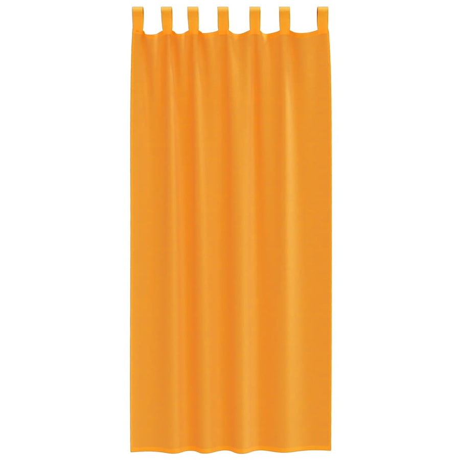Gordijnen Met Lus 2 St 1 140 x 225 cm Oranje