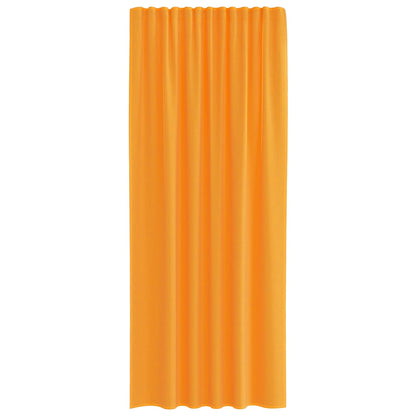 Gordijnen met lussen 2 st 140x245 cm oranje