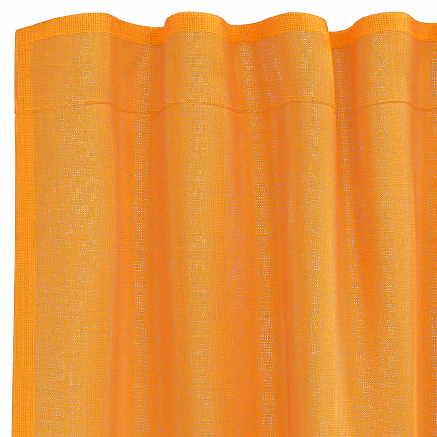 Gordijnen met lussen 2 st 140x245 cm oranje