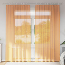 Gordijnen met lussen 2 st 140x245 cm oranje