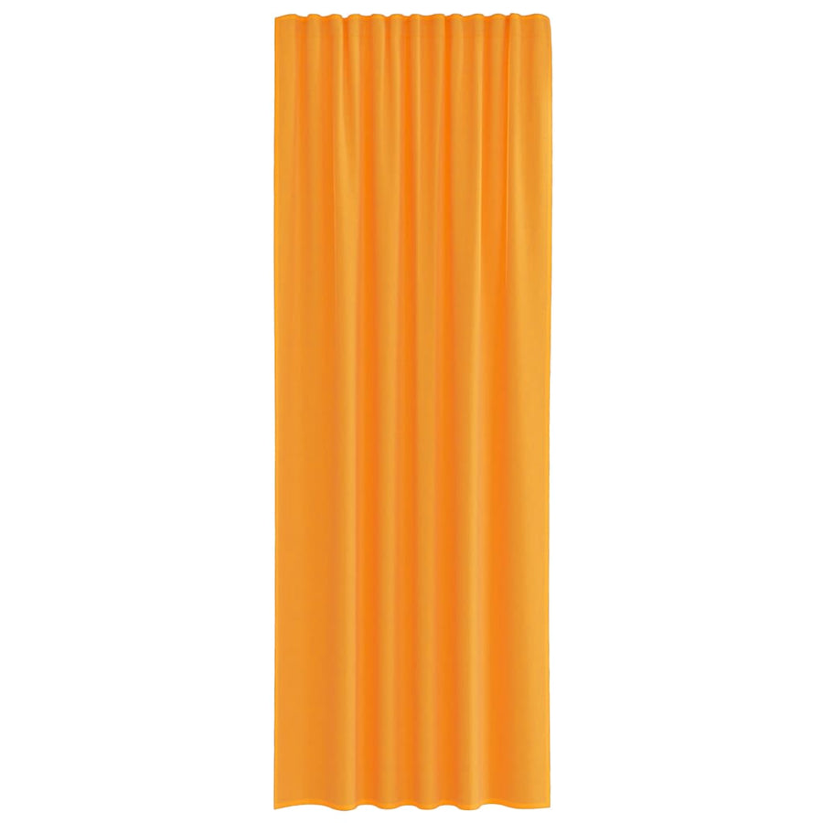 Gordijnen Voile met lussen 2 st 140x260 cm oranje